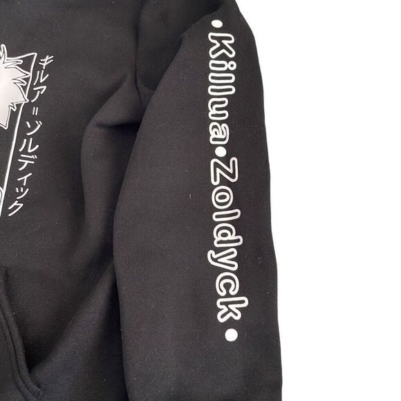 EUC Anime Hunter X Hoodie Killua Zoldyck Pullover Hooded Sweatshirt Black - Larg - Picture 5 of 7